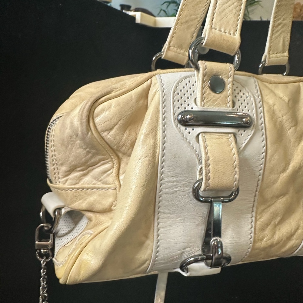 Balenciaga Vintage Cream and Beige Leather Shoulder Bag /Crossbody - Picture 3 of 16